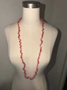 J.Crew Long Pink Beaded